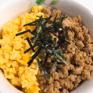 簡単パパッとそぼろ丼